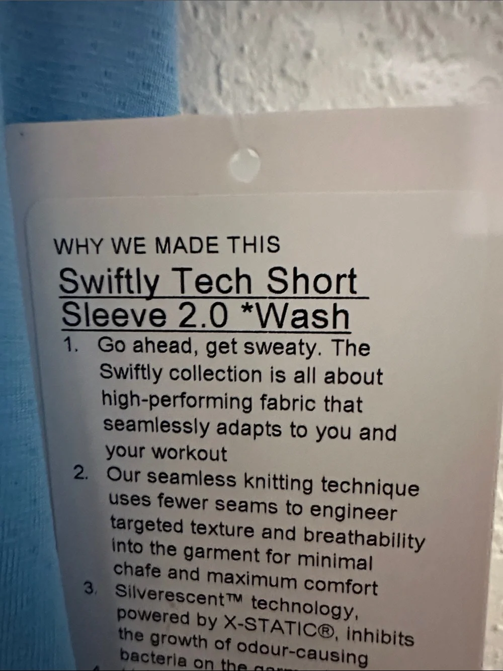 Lululemon Blue Ombré Swiftly Tech 2.0 Short Sleeve Size 6 NWT To Dye For